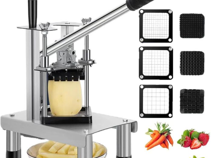 French Fry Cutter Stainless Steel 100kg/h Capacity