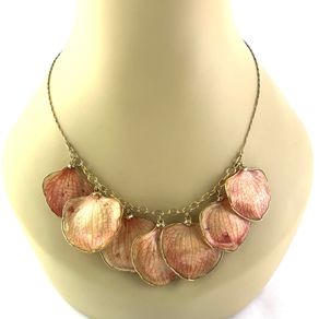 Vintage Rose petal Nature Inspired necklace