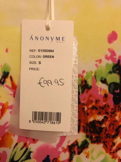 New 'Anoyme' dress (size s)
