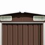 Garden Shed 257x489x181 cm Metal Brown Image 6