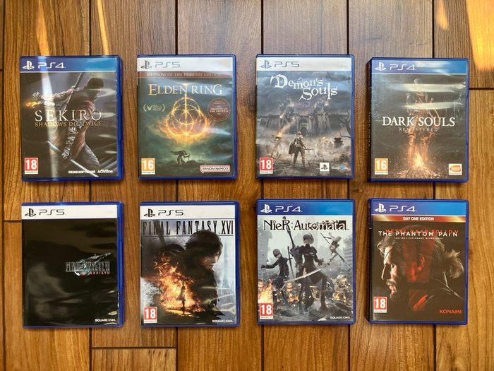 Playstation 4/5 games - Sekiro, Elden Ring (PS5), Demon's Souls (PS5), Final Fantasy VII Rebirth & XVI (PS5) Nier, Dark Souls remastered, MGS V