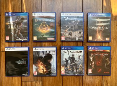 Playstation 4/5 games - Sekiro, Elden Ring (PS5), Demon's Souls (PS5), Final Fantasy VII Rebirth & XVI (PS5) Nier, Dark Souls remastered, MGS V