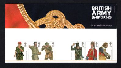 2007 Great Britain  British Army Uniforms Commemorative Stamps Presentation Pack