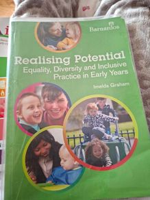 level 6 Early childhood, curriculum, social studies, legal, Aistear, and Barnados equality and diversity
