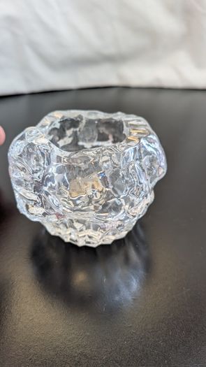 Vintage Galway Irish Crystal 24% Lead Crystal Votive Candle Holder