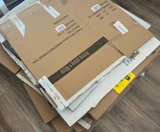 Moving cardboard boxes