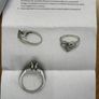 2 appraisals 1.3CT Platinum and natural earth mined diamonds engagememt ring Image 7