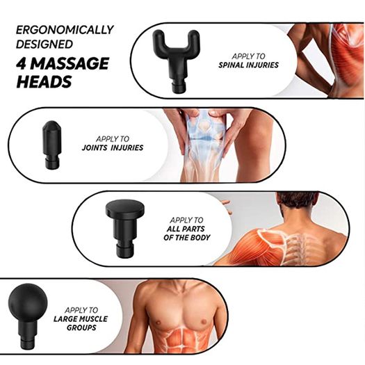 Portable Handheld Percussion Electric Body Massager,Fascia Massage Gun