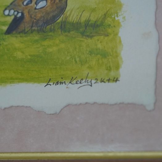 Liam Keely original artwork - framed (Polo BC)