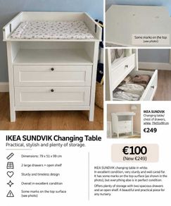 Ikea Sundvik Changing Table