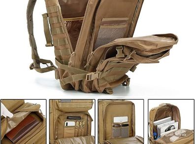 45L Tactical Military Backpacks For Men Camping Hiking Trekking Daypack
