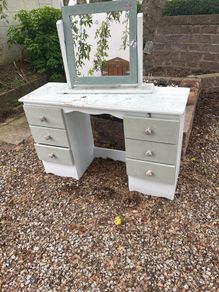 dressing table with mirror