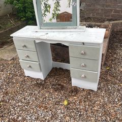 dressing table with mirror