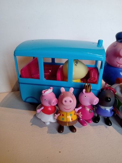 Peppa Pig Lot Including Bus and Pedro Pony
