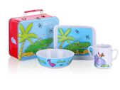 Porcelain Breakfast Set For Kids Crocodile