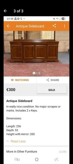 antique sideboard