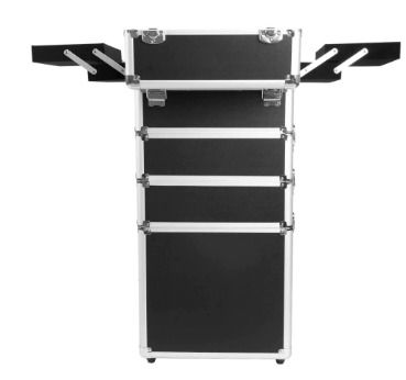 Multi-function 4 in 1 Beauty Cosmetic makeup nail hairdressing Beauty Case black Vanity Trolley