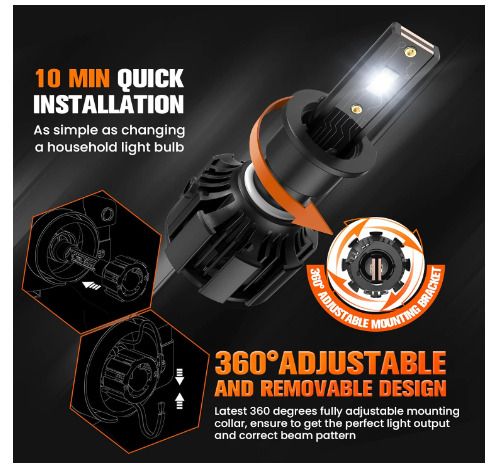H1 LED car Head Light Bulbs