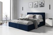 Bedroom Hilton upholstered bed frame. Storage box and  lifter support