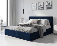 Bedroom Hilton upholstered bed frame. Storage box and  lifter support