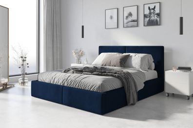 Bedroom Hilton upholstered bed frame. Storage box and  lifter support