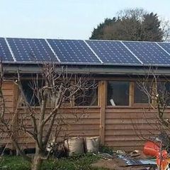 225W Solar panels for off-grid cabin shed