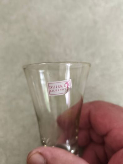 Duiske Glass. Single Shot glass, Killkanny crystal.