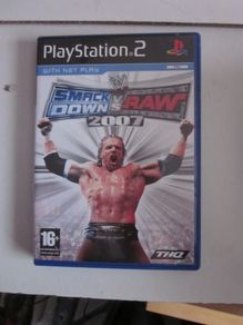 PS2 Smack Down V Raw 2007 Game