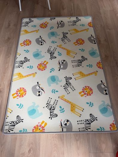 Babyzee Reversible Safari Play Mat