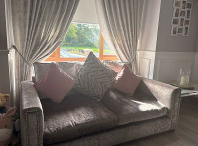L shape sofa and Large 2 seater