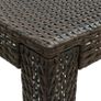 Garden Bar Table Brown 140.5x60.5x110.5 cm Poly Rattan Image 5