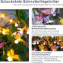 Solar Garden Lights, Upgraded Swaying Butterfly Light,Outdoor Light, Decorative Lights Yard Patio Pathway Decoration, Larger Solar Panel & Better Sway Effect (4 Pack Image 4