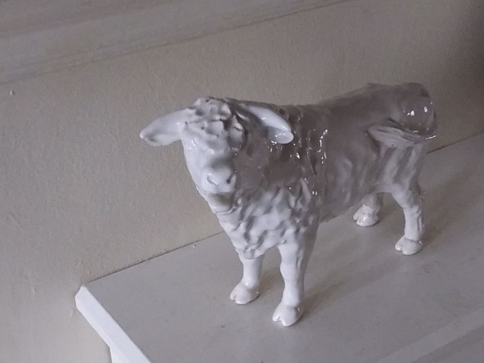 Shebeg Isle of Man : White Bull - Repaired