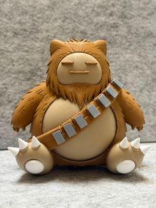Snorlax + Chewbacca crossover figure