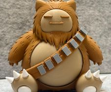 Snorlax + Chewbacca crossover figure