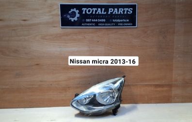 Nissan micra 2013-16 passenger headlight