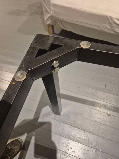 White Tempered Glass Dining Table with 6 Chairs (Metal  Frame)