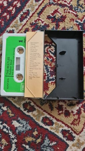 The Beatles Rubber Soul Green Made In Ireland Casettee