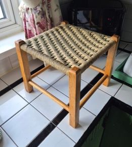 Vintage weave stool