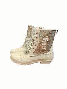 Juicy Couture fleece-lined sparkle Duck Boots