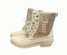 Juicy Couture fleece-lined sparkle Duck Boots