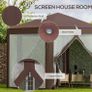 Hexagonal Garden Gazebo - Patio Party Outdoor Canopy Tent Sun Shelter with Mosquito Netting and Zipped Door, Brown Image 3