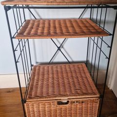 TV table with drawer, castor wheels