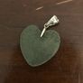 Sterling Silver Titanium Druzy Heart Pendant Image 3