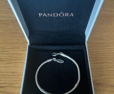 Pandora Moments 925 Sterling Silver Snake Charm Bracelet