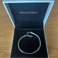 Pandora Moments 925 Sterling Silver Snake Charm Bracelet