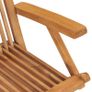 Folding Garden Chairs 2 pcs Solid Teak Wood Image 7