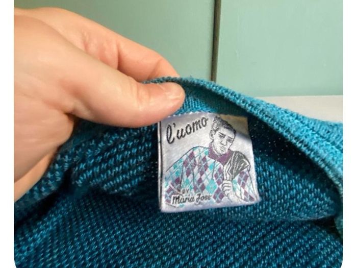 Vintage retro cardigan Luomo cool Italian style