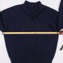 Theory Navy Blue Quarter Zip High Neck Knit 100% Cashmere Sweater Jumper Size S Image 8