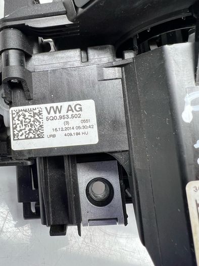 2015 Volkswagen Passat B8 Wiper Indicator Stalk 5q0953569a Squib A2l5b13s